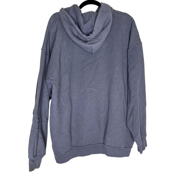 Peterbilt Hoodie Men's Size 2XL Pullover Sweater Blue White Spell-out Oval Logo - Picture 2 of 10